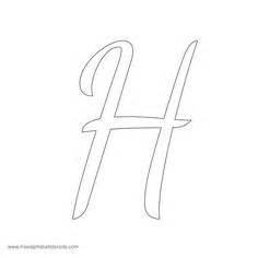 How to type small capital letters. Print Free Alphabet Stencils Cursive H | printables ...