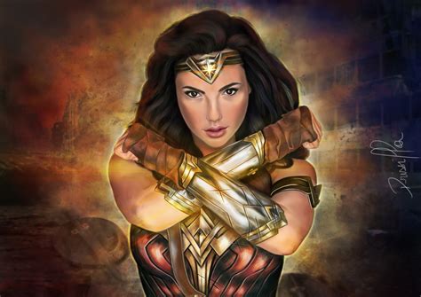 Wonder Woman Justice League 4k Art Wallpaperhd Superheroes Wallpapers
