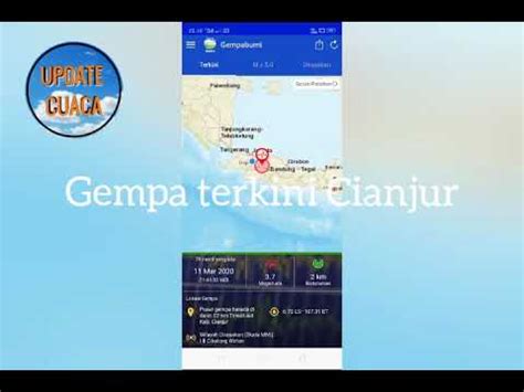 Wilayah dirasakan (skala mmi)iii langgikima. Info BMKG Gempa terkini di Cianjur Jawa- barat Rabu 11/03 ...