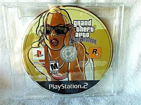 Grand Theft Auto San Andreas Sony Playstation 2 2004 Disk Only