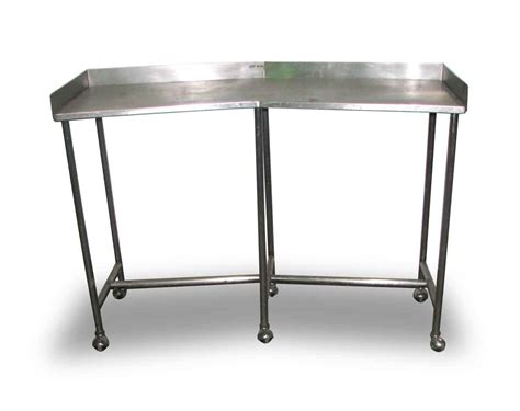 18x30 2 tier stainless steel work prep table with 4 wheels commercial kitchen. Stainless Steel Lab Table on Wheels | Olde Good Things