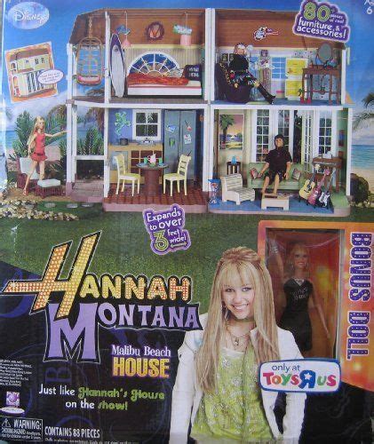 Disney Hannah Montana Malibu Beach House Playset W 88 Play Pieces 2008