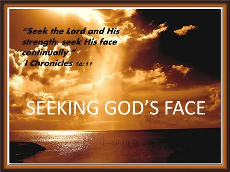 Ppt I Chronicles 1611 “seek The Lord And His Strength Seek His Face