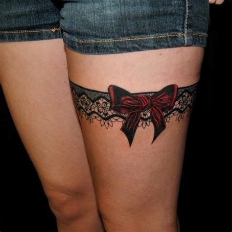 25 Amazing Garter Belt Tattoo Designs For Women Bafbouf
