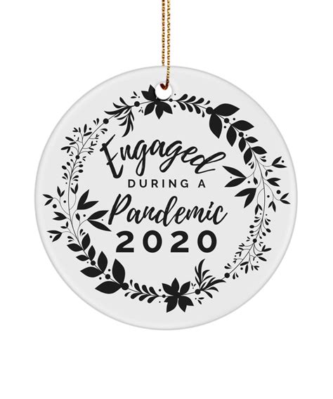 Engaged During A Pandemic 2020 Christmas Ornament