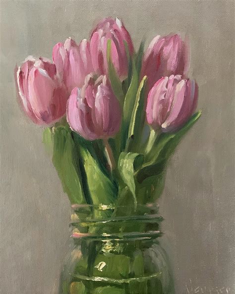Tulips From The Garden My Oil Painting Rgardening