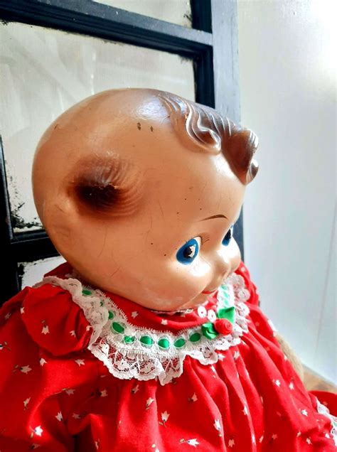 Rare Large Kewpie Doll Vintage Creepy Cute Odd Big Baby With Etsy