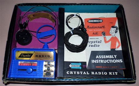 Vintage Remco Radiocraft Crystal Radio Set No 106 Made In Usa Circa