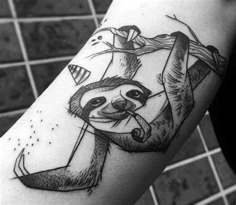 70 Sloth Tattoo Designs For Men 2023 Inspiration Guide Sloth Tattoo