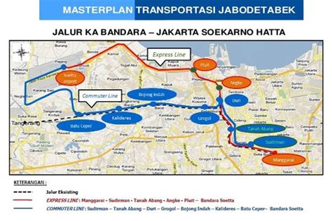 Berikut Rute Kereta Bandara Soekarno Hatta