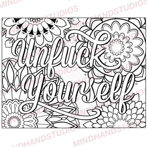 Coloring Page Chin Up Tits Out Onward Sassy Adult Etsy Cool Coloring