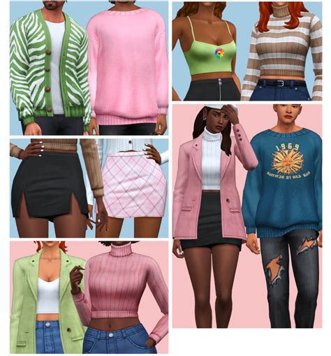 Axa Paris 50 Cas Items Sims 4 Collections Sims 4 Mods Clothes