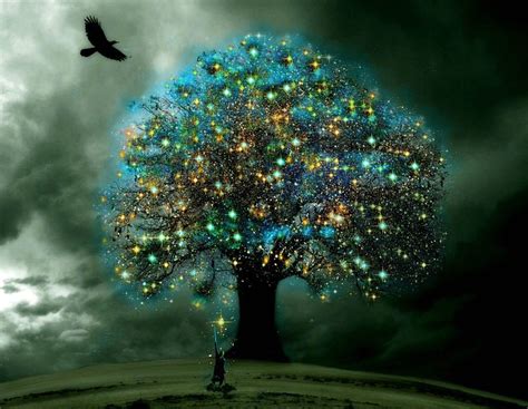 Fantasy Magic Magical Tree Wallpaper Tree Art Magical Tree Tree