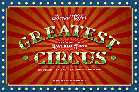 Best Circus Fonts For Fun Creative Designs Gridrule