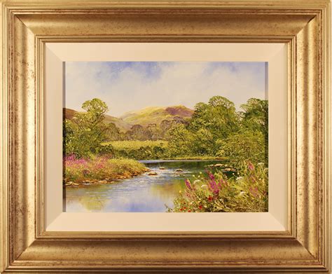 Terry Evans Original Oil Painting On Canvas River Swale Swaledale
