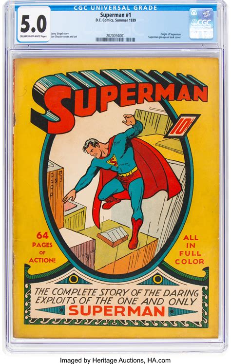 Action comics (2016 enesco dc comics justice league by jim shore superman silver age figurine, 8.5 inch, multicolor. Superman Comics Values and Price Guide | Heritage Auctions