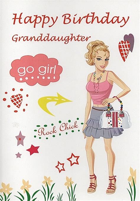 Happy Birthday Granddaughter Go Girl Wishes Greetings Pictures Wish Guy