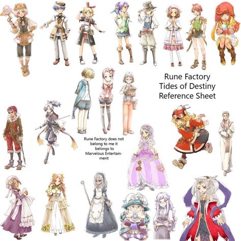 Rune Factory Tides Of Destiny People Rune Factory Sword And Sorcery