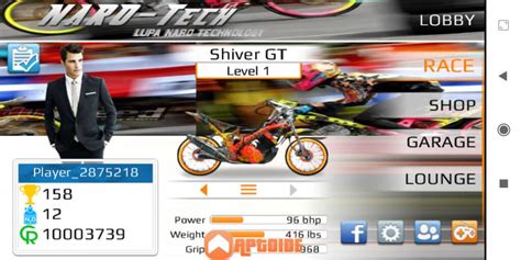 Kamu bisa bermain karier untuk mendapatkan koin yang nantinya bisa digunakan untuk. Download Game Drag Bike 201M Indonesia Mod Apk Terbaru