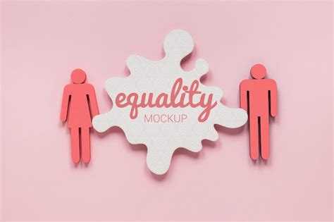 Free Psd Gender Equality Concept Mock Up