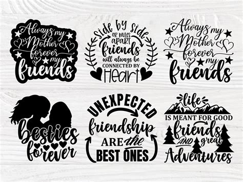 Best Friends Signs Svg Bundle Friendship Quotes Etsy Uk