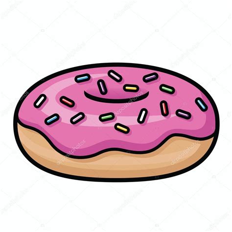 Pink Sprinkle Donut — Stock Vector © Avelkrieg 96355854