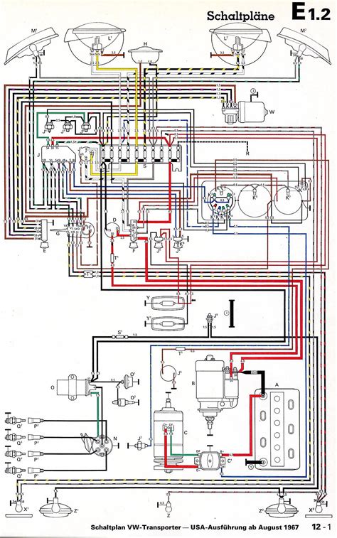 1971 Vw Bus Turn Signal Wiring Diagram Schematic And Wiring Diagram