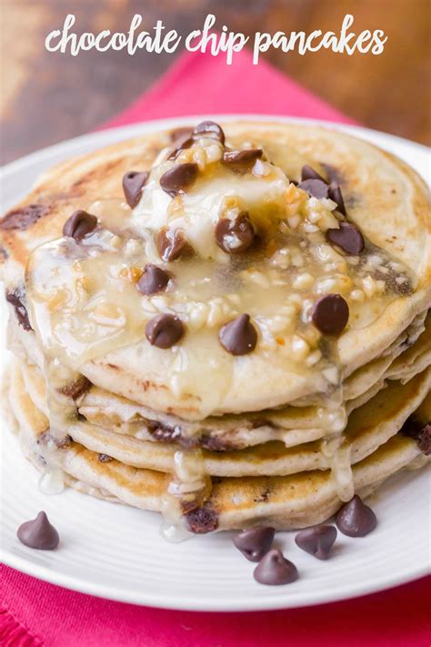 How To Make Chocolate Chip Pancakes Quick Easy Lil Luna Recipe