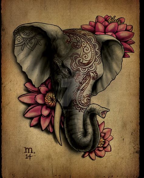 40 Indian Elephant Tattoos And Ideas