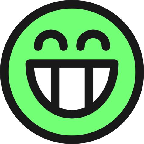 Flat Grin Smiley Emotion Icon Emoticon Clipart I2clipart Royalty