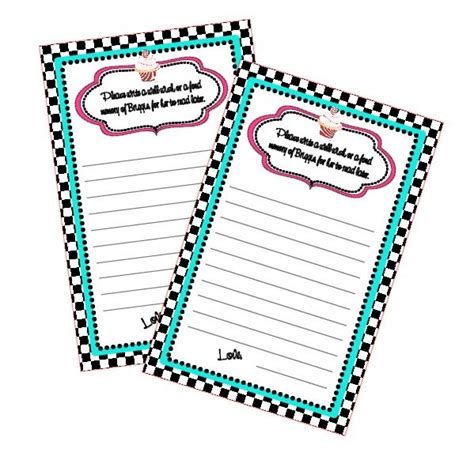 50s Diner Theme Party Well Wishes And Fond Memory Card Diner Party