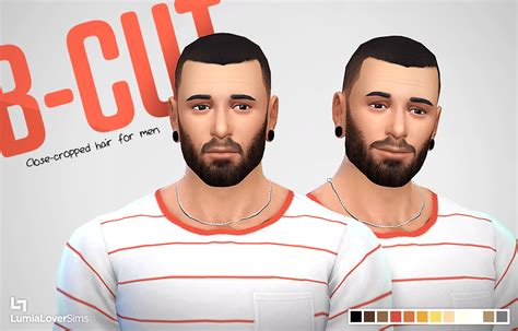 B Cut Hair For Men Lumialoversims Sims 4 Hair Male Buzz Cut