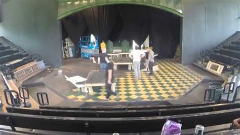 Set Load In Of Violet Porthouse Theatre Kent State Youtube