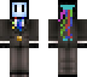 TV head with tuxedo (tuxedo from Blue Gradient head tuxedo by Natmur) | Minecraft Skin