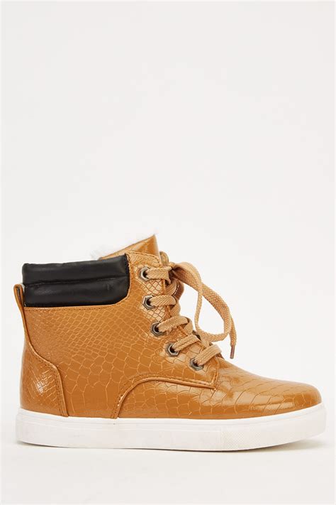 Download Mock Croc High Top Shoes - Just $3