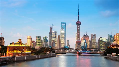 architecture, Cityscape, Building, Shanghai, China, Skyscraper, River, Bridge, Tower, Lights ...