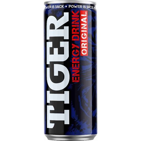 Tiger Energy Drink 250 Ml Plech Energetické A Iontové Nápoje Jaso