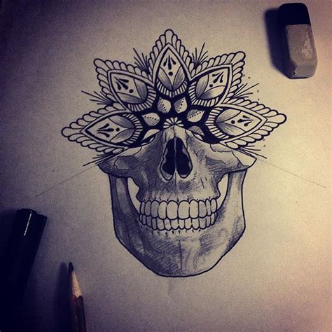 Death Mandala By Kelly Vicars Tattoo Designs Skull