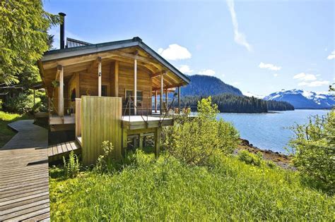 this off grid cabin in the pristine alaskan wilderness can only be reached by sea or air off