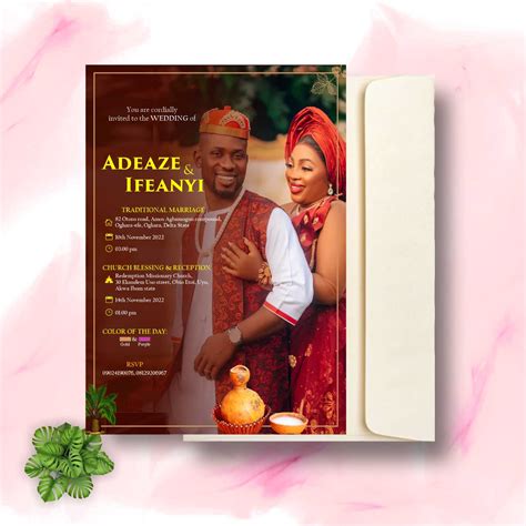 Get Igbo Traditional Wedding Invitation Cards Design And Printing