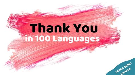 Saying beautiful in european languages. How to say "THANK YOU" in 100 different languages? (Terima ...