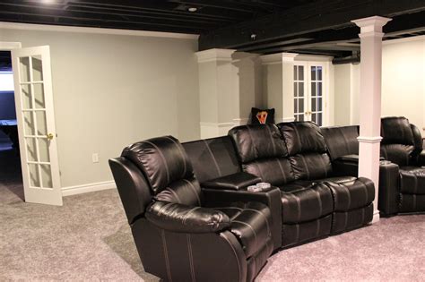Labor is a major budget consideration in remodeling, therefore you have to choose between a contractor. Basement Remodel With Painted Exposed Ceiling