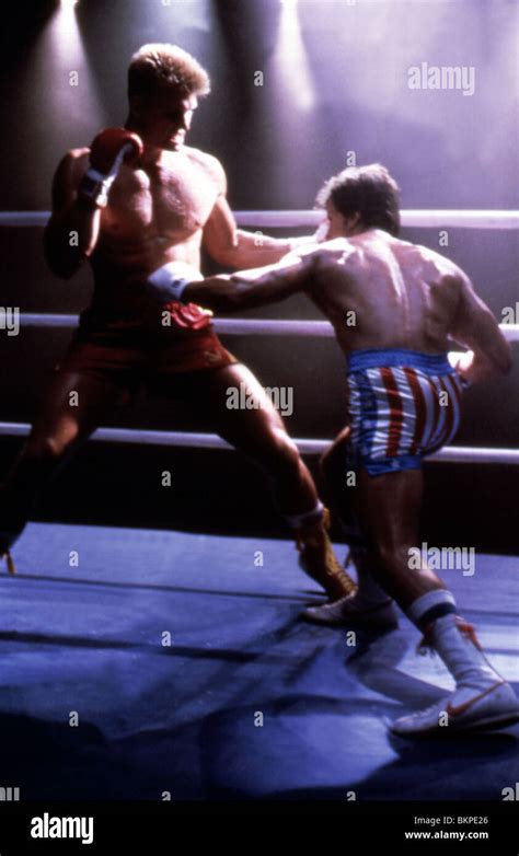 Rocky Iv 1985 Dolph Lundgren Sylvester Stallone Rk4 069 Foto Stock