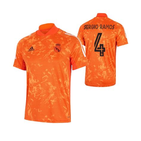 Sergio Ramos Real Madrid Jersey Training Orange