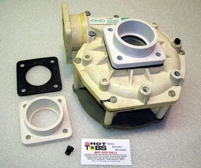 We offer one of the largest selection of jacuzzi brand hot tub spa parts. 4 bolt Union for Jacuzzi Whirlpool Bath Pump