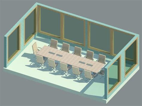 Metric dining tableset with dim & material parameters and dimension guide. Revit City Conference Table | Brokeasshome.com