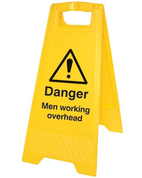 Danger Men Working Overhead Sign Freestanding A Board From Aspli Safety