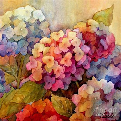 Hydrangeas Art Flower Painting Flower Art