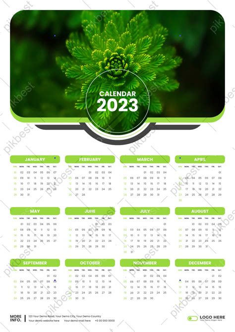 2023 One Page Wall Calendar Design Ai Free Download Pikbest