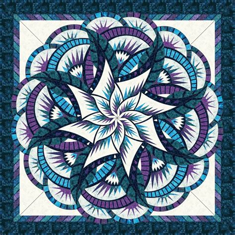 Coral Reef Teal And Purple Quilt Kit Queen